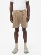Oliver Spencer - Weston Organic Cotton-blend Corduroy Shorts - Mens - Grey
