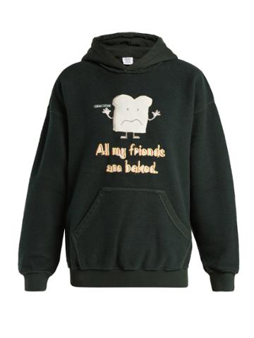 Vetements All My Friends Are Baked Cotton-blend Sweatshirt