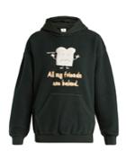 Vetements All My Friends Are Baked Cotton-blend Sweatshirt
