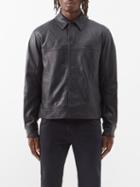 Rag & Bone - Owen Buttoned Leather Jacket - Mens - Black