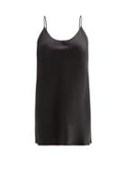 Ladies Lingerie La Perla - Semplice Silk-satin Slip Dress - Womens - Black