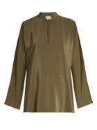 Zeus + Dione Amari Silk-crepe Top