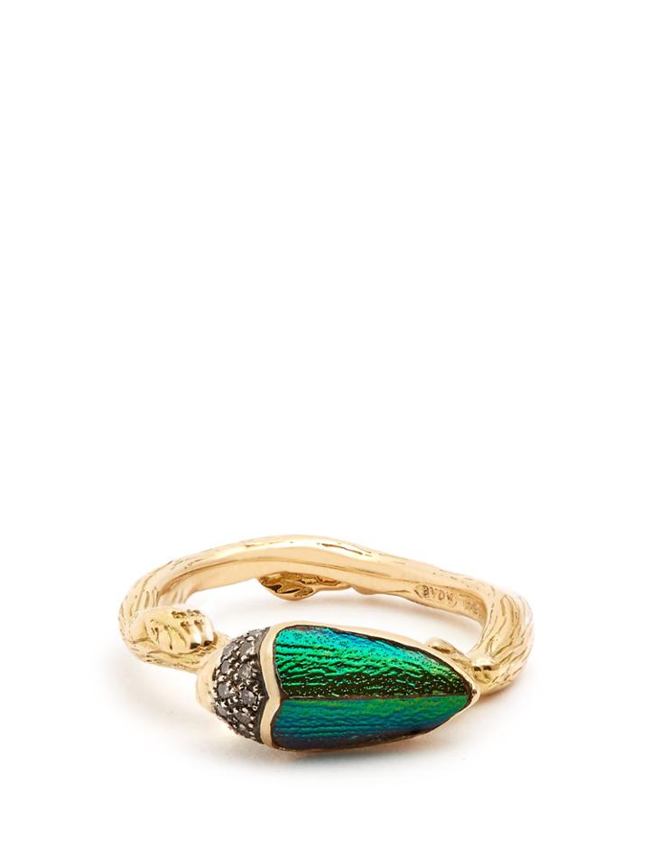 Bibi Van Der Velden Scarab Yellow-gold Ring