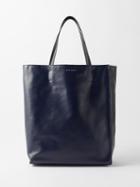 Marni - Museo Large Leather Tote - Mens - Navy Black