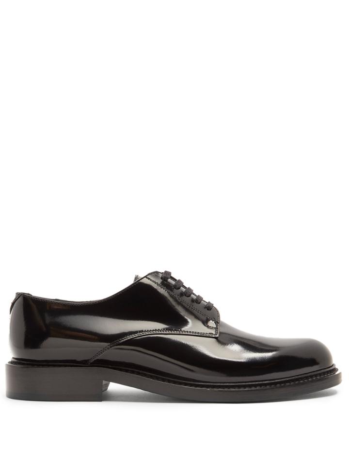 Saint Laurent Lace-up Leather Derby Shoes