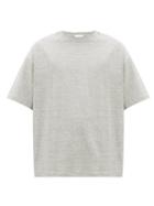 Matchesfashion.com Raey - Oversized Cotton-jersey T-shirt - Mens - Grey