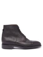 Mens Shoes John Lobb - Skye Lace-up Grained-leather Ankle Boots - Mens - Black