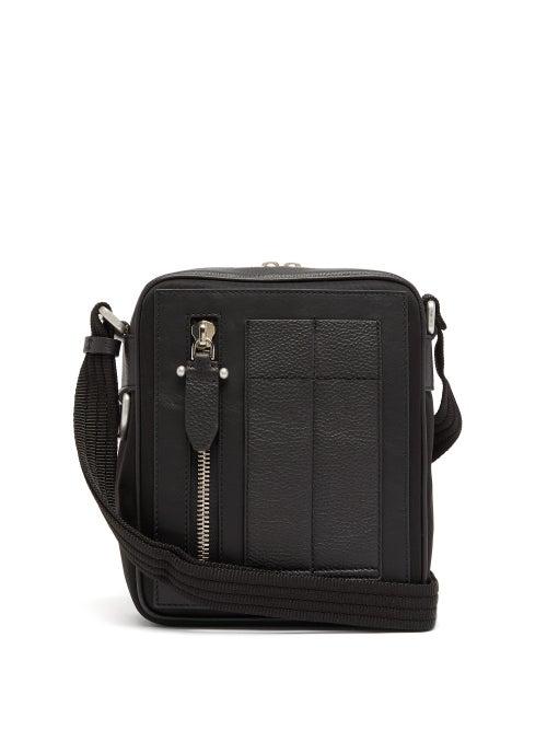 Matchesfashion.com Neil Barrett - Leather Trimmed Canvas Cross Body Bag - Mens - Black
