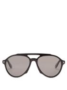 Matchesfashion.com Givenchy - Aviator Frame Acetate Sunglasses - Mens - Black
