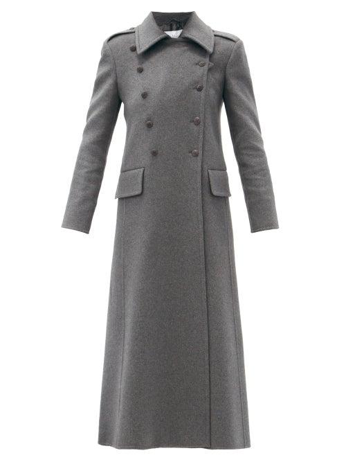 Matchesfashion.com Max Mara - Deborah Coat - Womens - Dark Grey