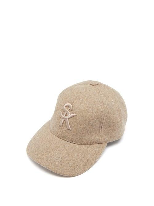 A.p.c. - X Suzanne Koller Logo-embroidered Felt Cap - Womens - Beige