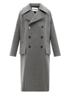 Jil Sander - Doubled-breasted Felted-wool Overcoat - Mens - Grey