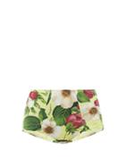 Matchesfashion.com Dolce & Gabbana - High-rise Floral-print Bikini Briefs - Womens - Yellow Print
