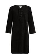 Velvet By Graham & Spencer Raleigh Lace-up Faux-suede Dress