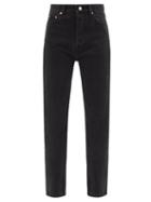 Raey - Rise Organic-cotton High-waist Straight-leg Jeans - Womens - Black