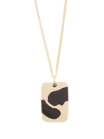 Matchesfashion.com Ellie Mercer - Resin-inlaid Gold Necklace - Mens - Gold Multi