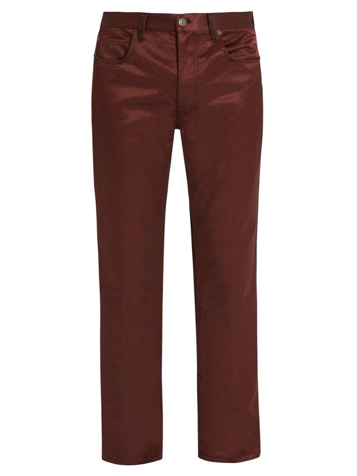 Calvin Klein 205w39nyc Satin Mid-rise Trousers