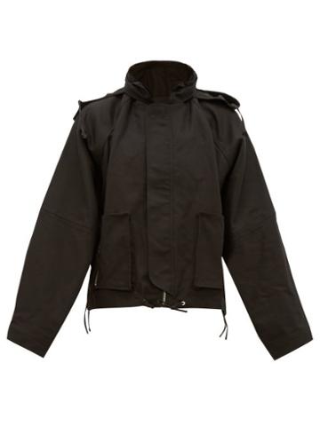 Matchesfashion.com Ambush - Short Technical-cotton Hooded Jacket - Mens - Black