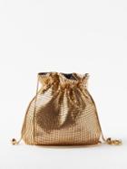 Rosantica - Selene Chainmail Satin Pouch - Womens - Gold