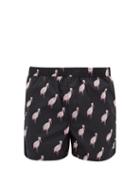 Matchesfashion.com Valentino - Rockstud Embellished Bird Print Swim Shorts - Mens - Multi
