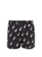 Matchesfashion.com Valentino - Rockstud Embellished Bird Print Swim Shorts - Mens - Multi