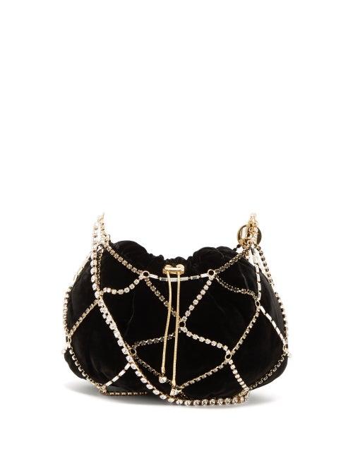 Rosantica - Crystal-embellished Cross-body Bag - Womens - Black Multi