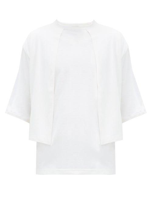 Matchesfashion.com Sasquatchfabrix - Tombi Layered Jersey T-shirt - Mens - White