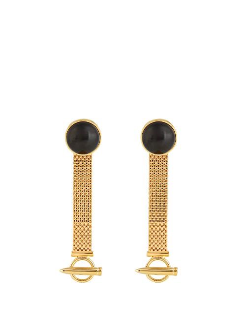 Balenciaga Mesh-chain Drop Earrings