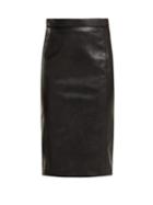 Matchesfashion.com Stella Mccartney - Alter Faux Leather And Jersey Pencil Skirt - Womens - Black