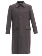 Matchesfashion.com Our Legacy - Dolphin Single-breasted Wool Coat - Mens - Grey