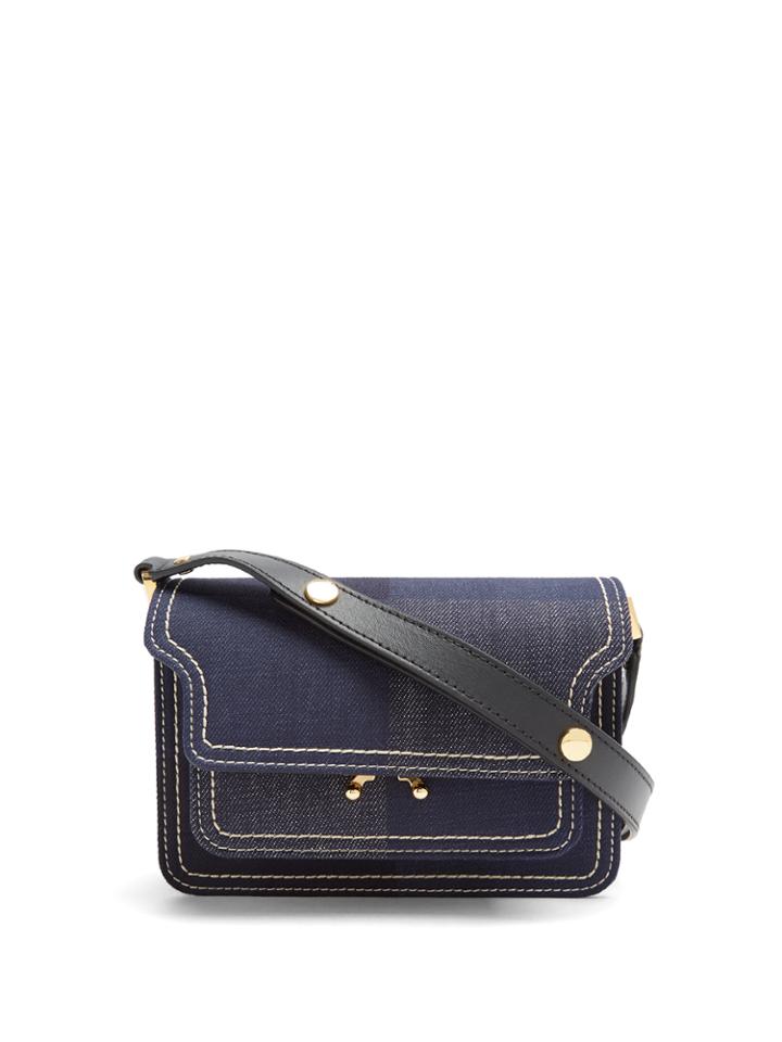 Marni Trunk Mini Denim Cross-body Bag