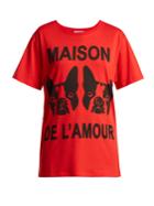 Gucci Maison De L'amour-print Cotton T-shirt