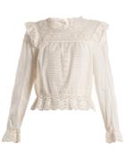 Zimmermann Laelia Embroidered-lace Top