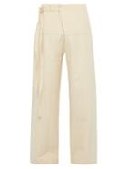 Matchesfashion.com Acne Studios - Paz Tie Waist Loose Fit Cotton Trousers - Mens - White