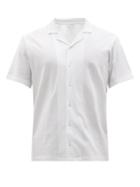 Sunspel - Riviera Short-sleeved Cotton-mesh Shirt - Mens - White