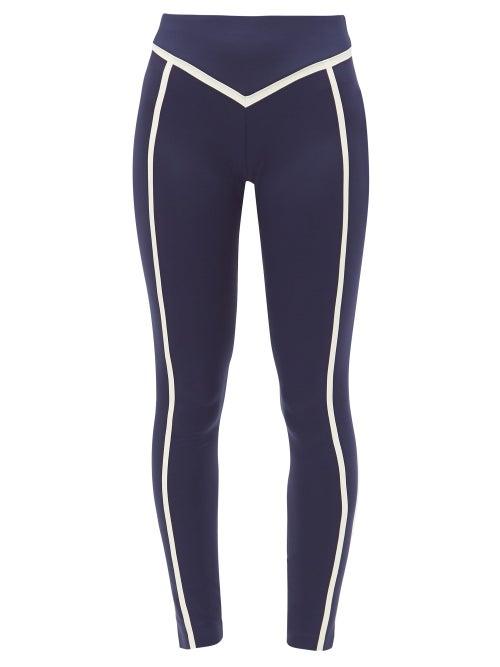 Matchesfashion.com Ernest Leoty - Corset High-rise Leggings - Womens - Navy White
