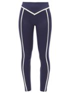 Matchesfashion.com Ernest Leoty - Corset High-rise Leggings - Womens - Navy White