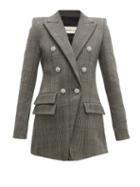 Matchesfashion.com Alexandre Vauthier - Double Breasted Crystal Button Blazer - Womens - Grey Multi