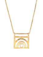 Matchesfashion.com Orit Elhanati - Tel Aviv Sapphire, Opal & 18kt Gold Necklace - Womens - Gold