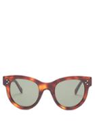 Matchesfashion.com Celine Eyewear - Baby Audrey Cat Eye Acetate Sunglasses - Womens - Tortoiseshell
