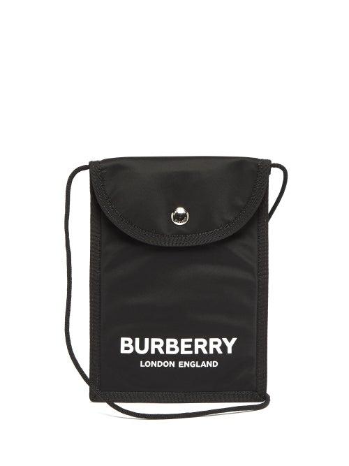 Matchesfashion.com Burberry - Logo Print Cross Body Bag - Mens - Black
