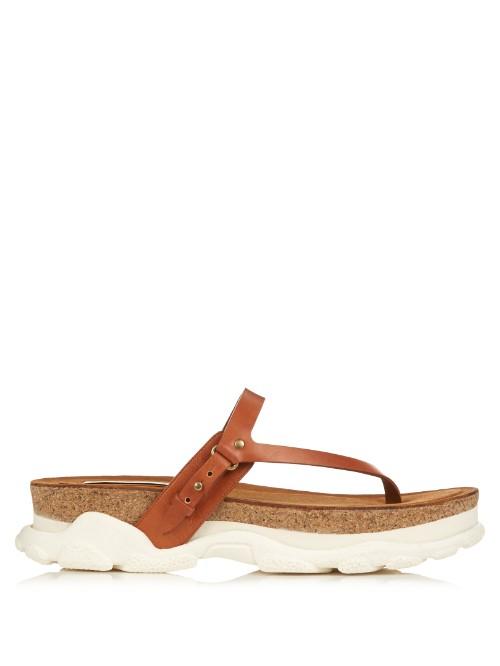 Stella Mccartney Canyon Faux-leather Slip-on Sandals