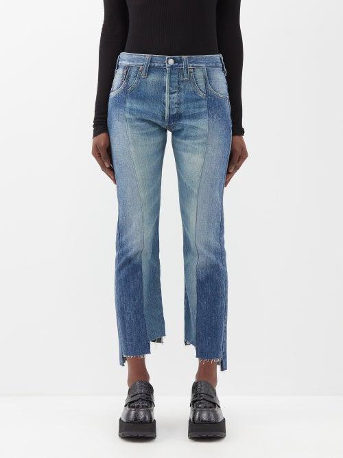 Junya Watanabe - X Levi's Raw-cuff Straight-leg Jeans - Womens - Mid Denim