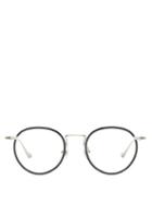 Matchesfashion.com Matsuda - M3058 Round Titanium Glasses - Mens - Black Silver