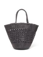 Matchesfashion.com Dragon Diffusion - Cannage Myra Woven Leather Basket Bag - Womens - Black