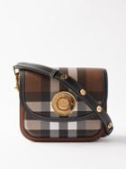 Burberry - Note Vintage-check Coated-canvas Cross-body Bag - Womens - Brown Multi