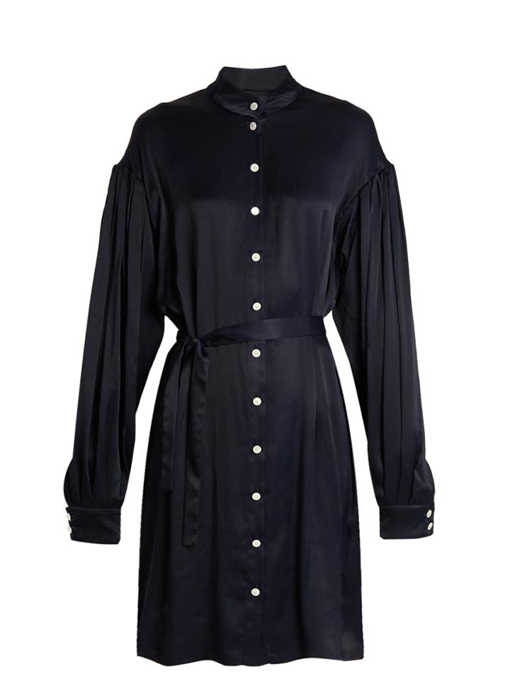 Osman Tiana Seersucker Shirt Dress