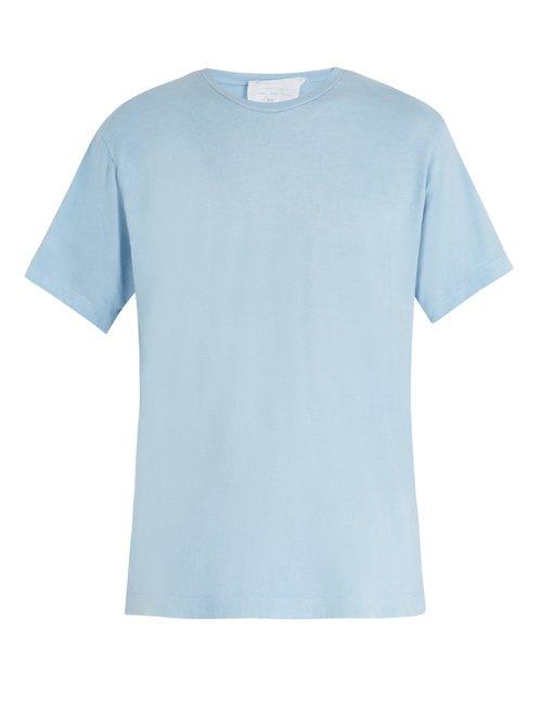 Matchesfashion.com Audrey Louise Reynolds - Hand Dyed Cotton Jersey T Shirt - Mens - Indigo