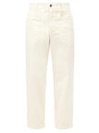 Matchesfashion.com Barena Venezia - Florio Patch-pocket Cotton-blend Twill Trousers - Mens - Cream