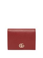 Matchesfashion.com Gucci - Gg Marmont Grained-leather Wallet - Womens - Red